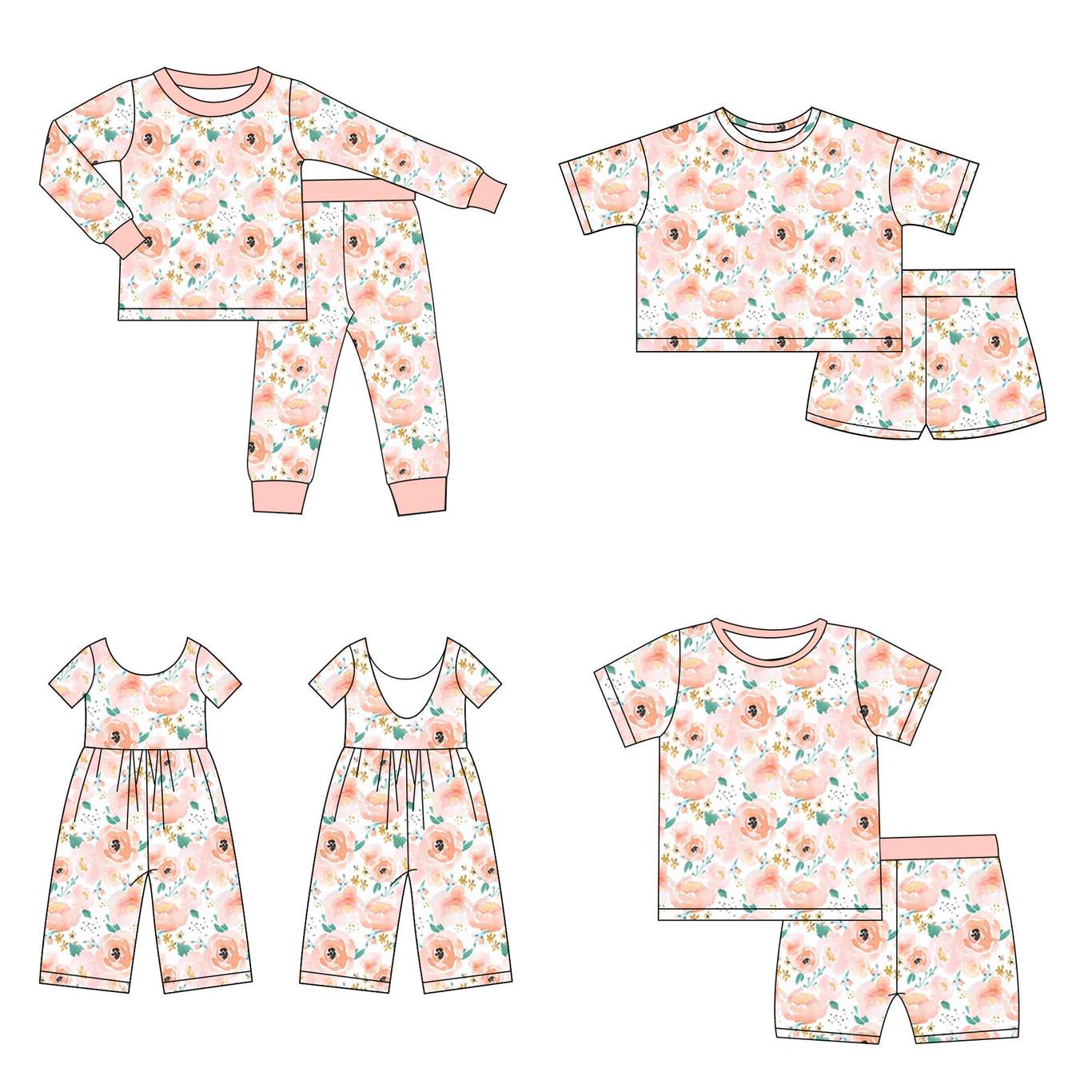 western bamboo patchwork pajamas sourcing